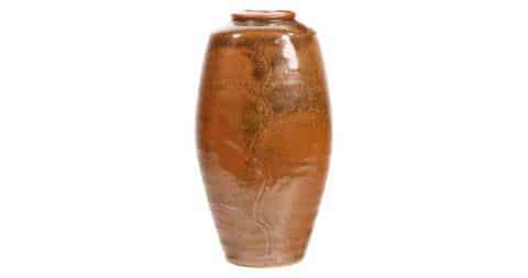 Bernard Leach vase, 1950s, offered by Jeffrey Spahn Gallery