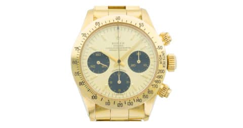 Yellow-gold Rolex Daytona chronograph wristwatch, offered by the Keystone