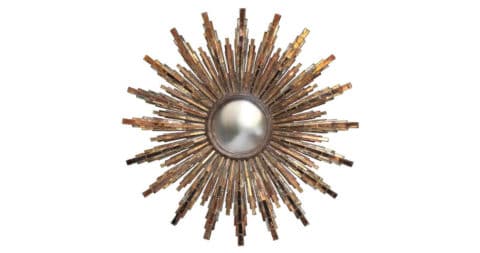 Line Vautrin Roi Soleil mirror, ca. 1965, offered by Maison Gerard