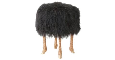 Marc Bankowsky Pieds de Bouc stool, 2013, offered by Maison Gerard