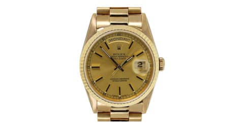 Rolex yellow-gold Presidential automatic wristwatch, ca. 2000, Raymond Lee Jewelers