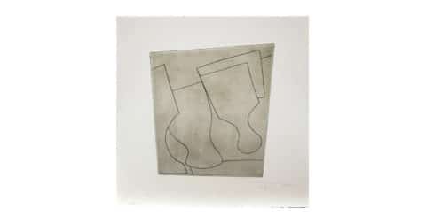 <i>Two and a Half Goblets,</i> 1967, by Ben Nicholson, offered by Bernard Jacobson Gallery