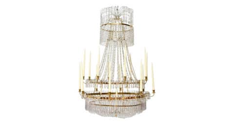 Gustavian chandelier, ca. 1800