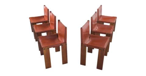 Arfa & Tobia Scarpa Monk chairs, 1960s, offered by Morentz