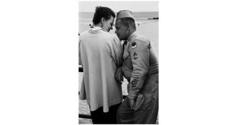 <i>Love on the Boardwalk, Coney Island,</i> 1957, by Harold Feinstein, offered by PDNB