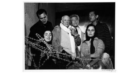 <i>Picasso with Friends and Family 1955,</i> 1959, by Lucien Clergue, offered by Phyllis Lucas Gallery