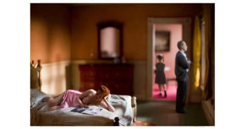 <i>Pink Bedroom (Family),</i> 2013, Richard Tuschman, offered by Photo-Eye Gallery