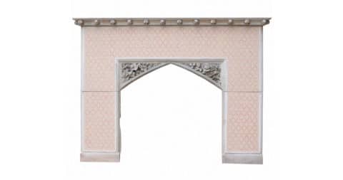 Gothic Revival fire surround, ca. 1860, offered by UK Heritage