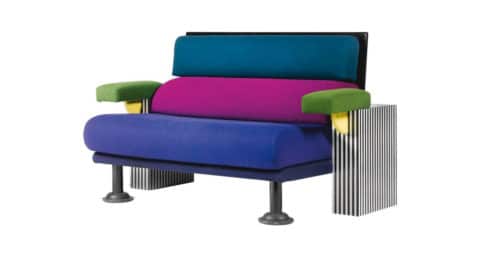 Michele De Lucchi for Memphis Lido sofa, 1982, offered by Ammann Gallery