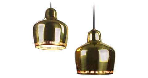 Alvar Aalto A330S pendant lamps, reissued by Artek, 1960s, offered by Deerstedt