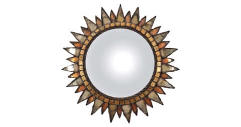 Line Vautrin Sun mirror no. 3, ca. 1965, offered by Galerie Charraudeau