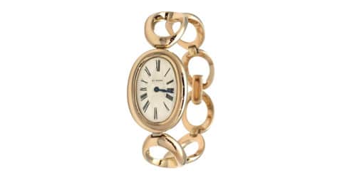Cartier Baignoire women's manual yellow-gold bracelet watch, 1960s, offered by Miller