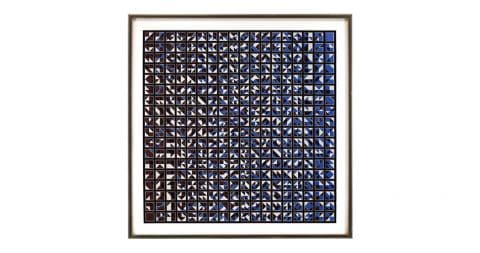 Untitled abstract Op art print, undated, offered by Lions Gallery