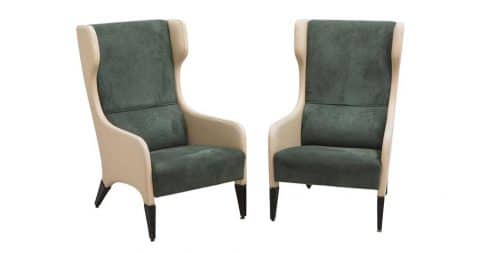 Giò Ponti armchairs, ca. 1964, offered by Todd Merrill Studio