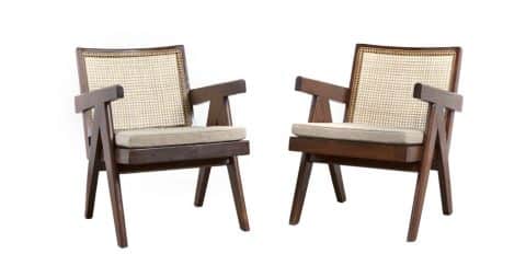 Pierre Jeanneret Easy armchairs, 1955–56