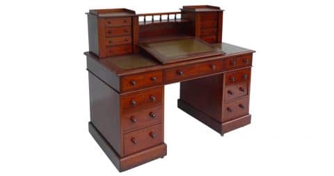 English mahogany desk, ca. 1860, offered by FGB Antiques