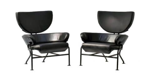 Franco Albini Tre Pezzi lounge chairs, 1959, offered by Ponce Berga