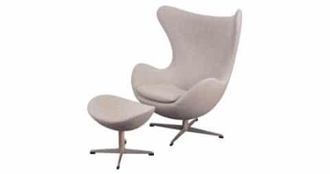 Arne Jacobsen Egg chair and ottoman, 1960s, offered by Open Air Modern