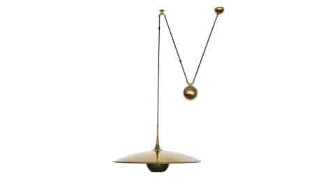 Florian Schulz counterbalance pendant, 1960s, offered by Orange Furniture