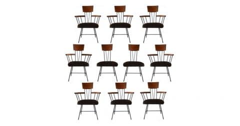 Paul McCobb dining chairs, ca. 1950s, offered by TAA Design Studio