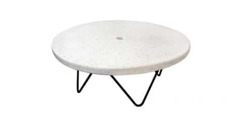 Terrazzo coffee indoor/outdoor table, 1960s, offered by Porter & Plunk