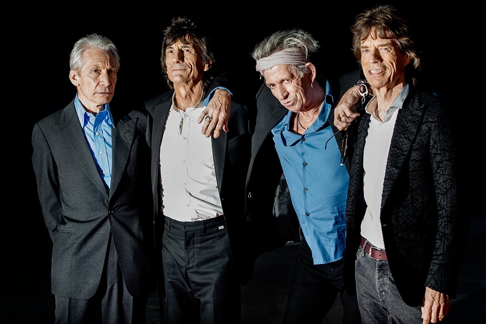 Rolling Stones portrait by British royal photographer Samir Hussein