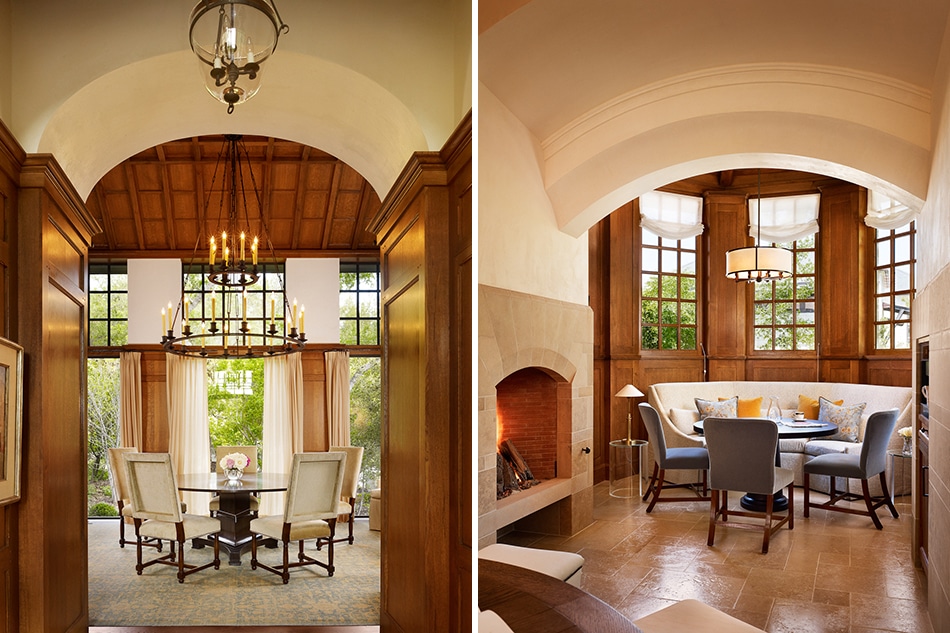Dining room and breakfast room of San Antonio house by Texas architect Michael Imber