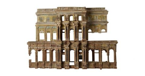 Model of an Indian temple with Greco-Latin influences, 18th century, offered by Galerie Epoca