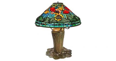 Tiffany Studios Poppy table lamp, ca. 1900s