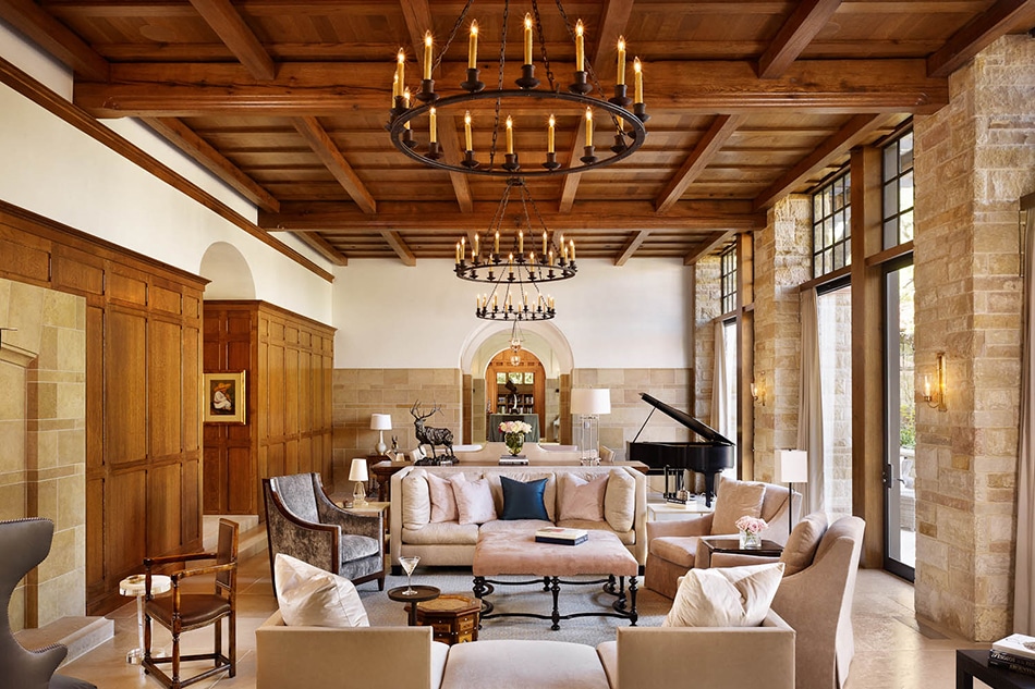 Living room of San Antonio house by Texas architect Michael Imber