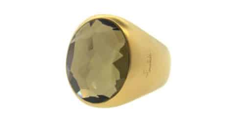 Pomellato smoky-quartz and gold ring, 21st century, offered by OakGem