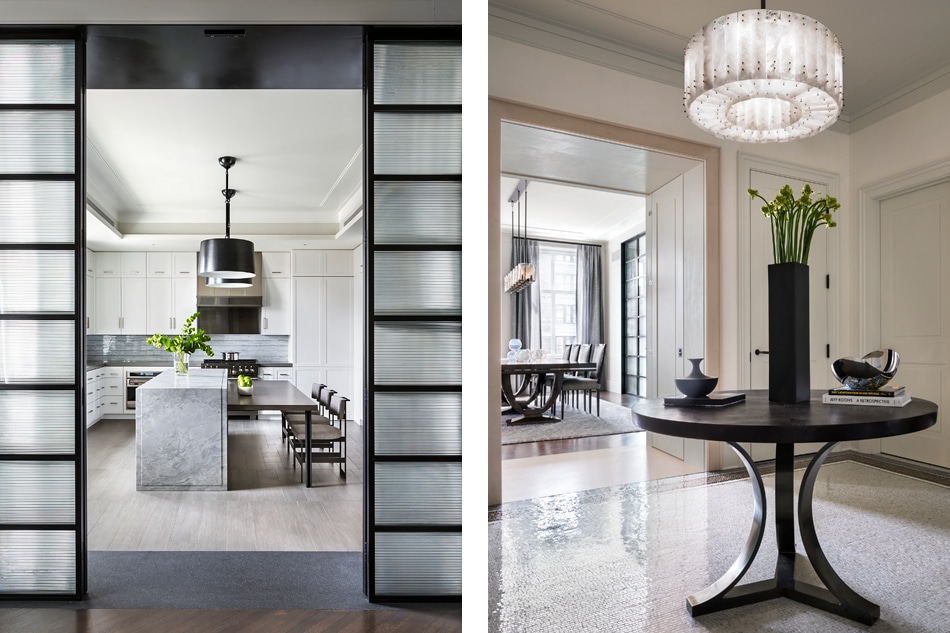 Architect Jean-Gabriel Neukomm JG Neukomm Architecture New York City Apthorp kitchen and foyer