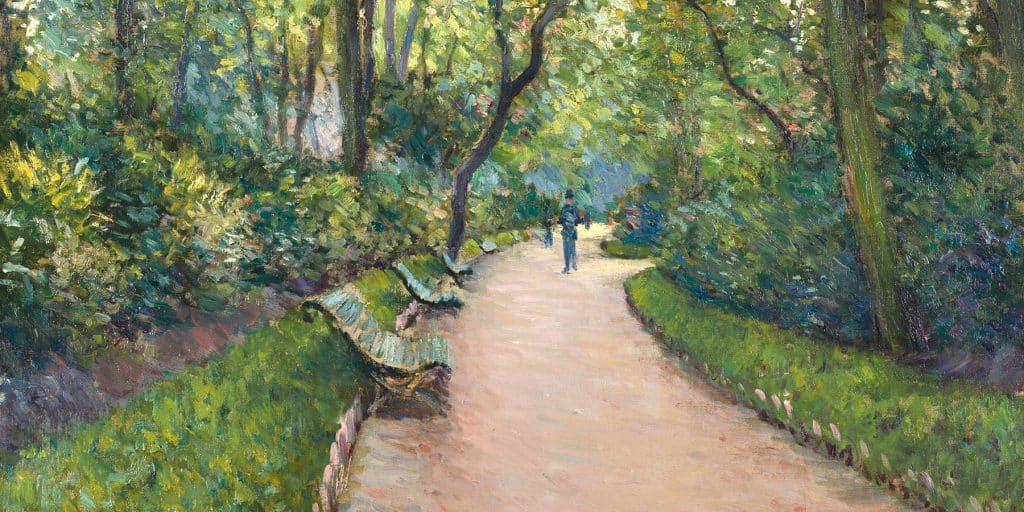 Gustave Caillebotte The Parc Monceau Public Parks, Private Gardens: Paris to Provence French France Metropolitan Museum of Art New York