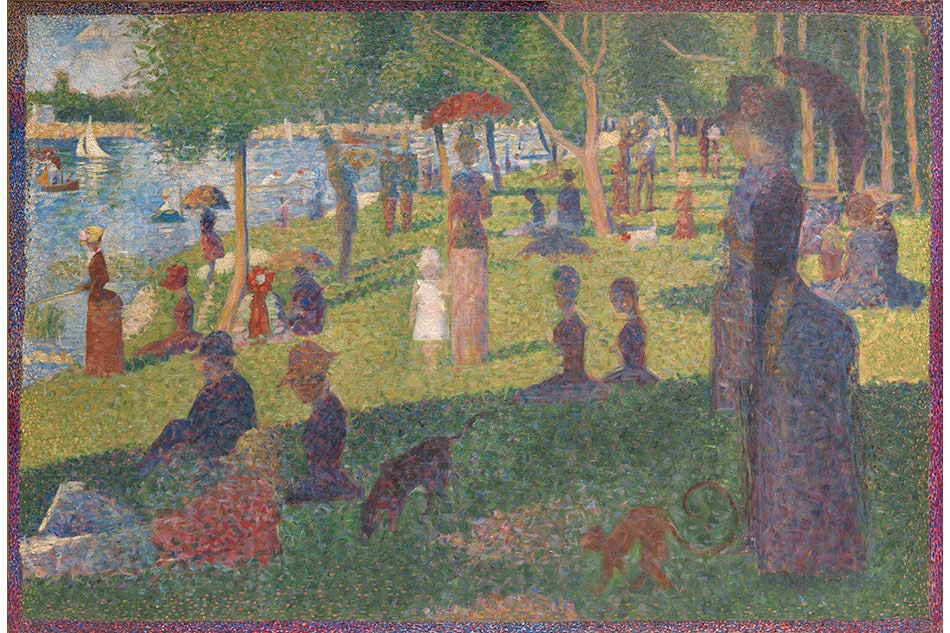 Georges Seurat A Sunday on La Grande Jatte Public Parks, Private Gardens: Paris to Provence French France Metropolitan Museum of Art New York