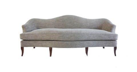 NK Collection classic camelback sofa, new, offered by Nickey Kehoe
