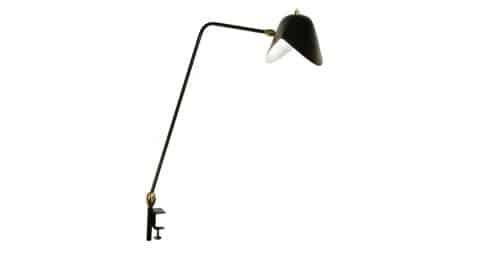 Serge Mouille Agrafée double swivel desk lamp, new, offered by Gueridon