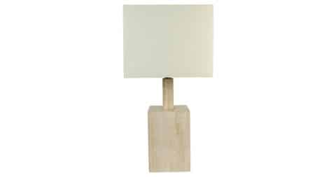 Travertine marble Lamp, 1960–70, offered by Galerie Martynoff Paris