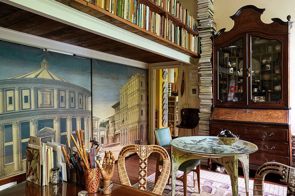 Barnaba Fornasetti's studio
