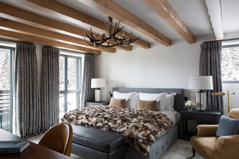 A master bedroom designed by Bryan O'Sullivan