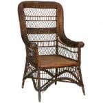 American Victorian/Mission wicker armchair, 20th century