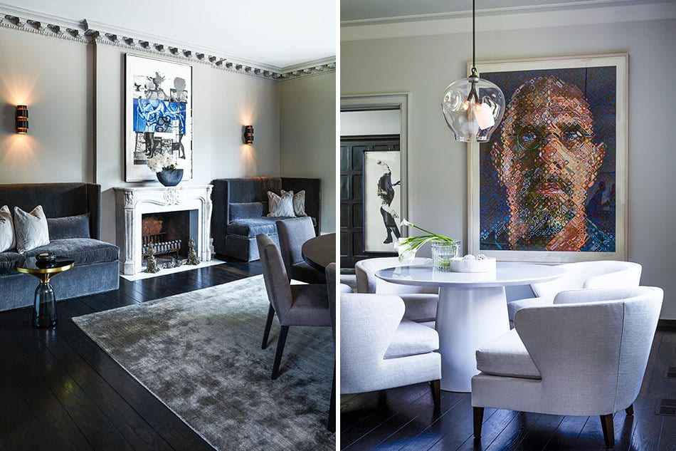 Dining room and breakfast room by Julie Charbonneau Design