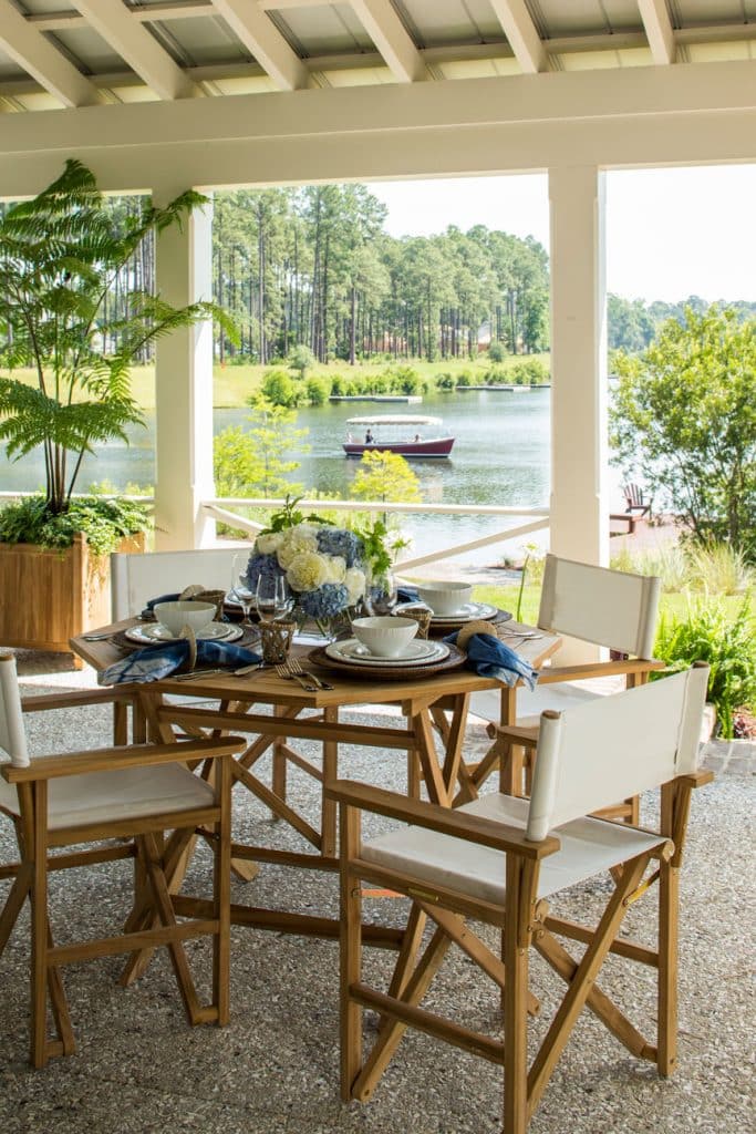 Outdoor dining area by Pursley Dixon