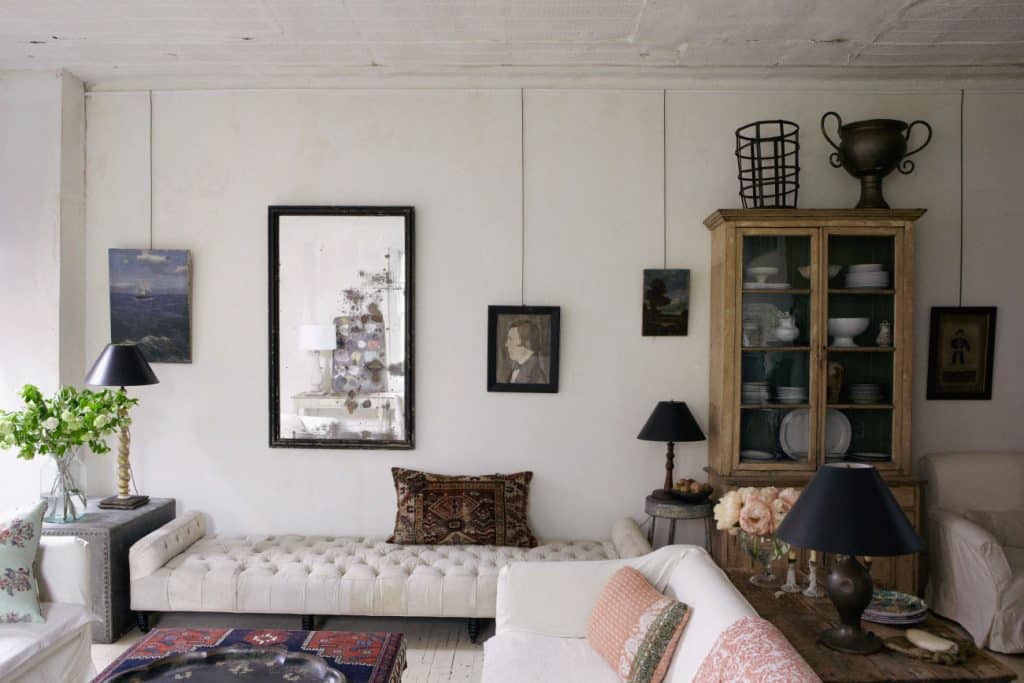 Photographer William Abranowicz American Originals: Creative Interiors Vendome Press John Derian East Village New York City living room