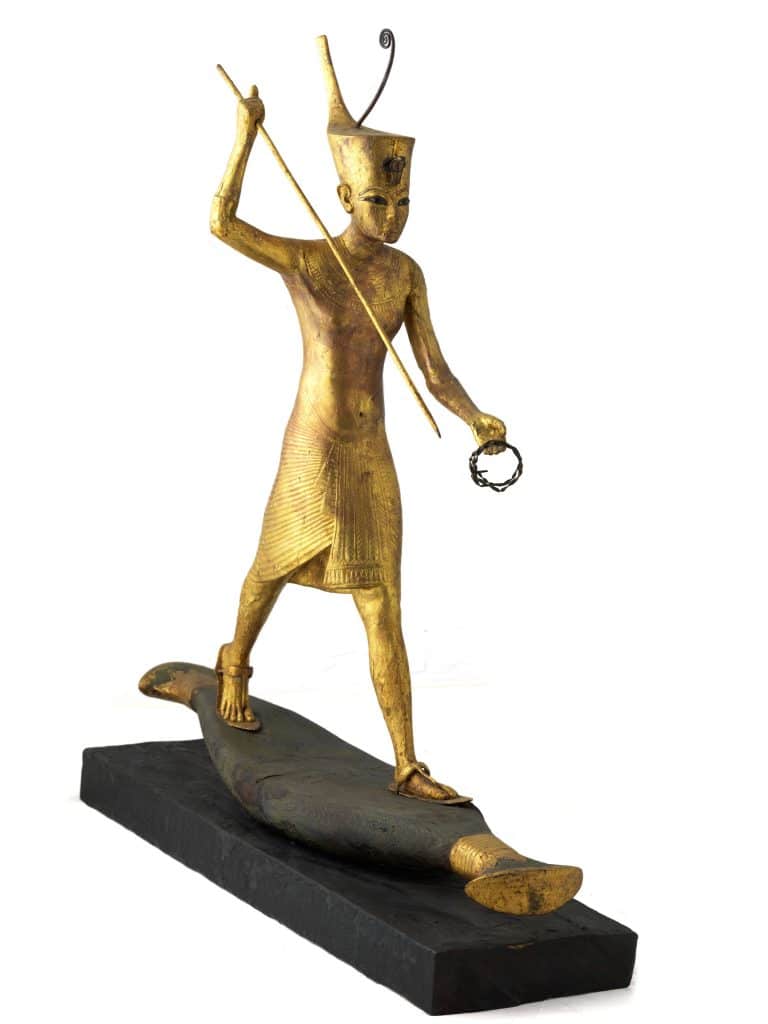 King Tut gilded figure