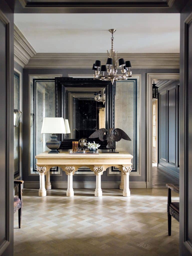 entrance hall by Steven Gambrel