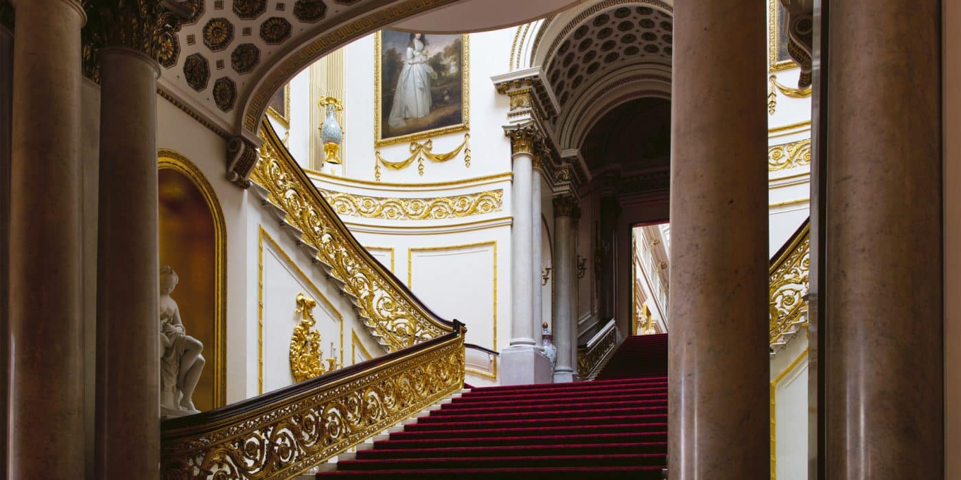 Ashley Hicks book Buckingham Palace: The Interiors Rizzoli Grand Staircase London England