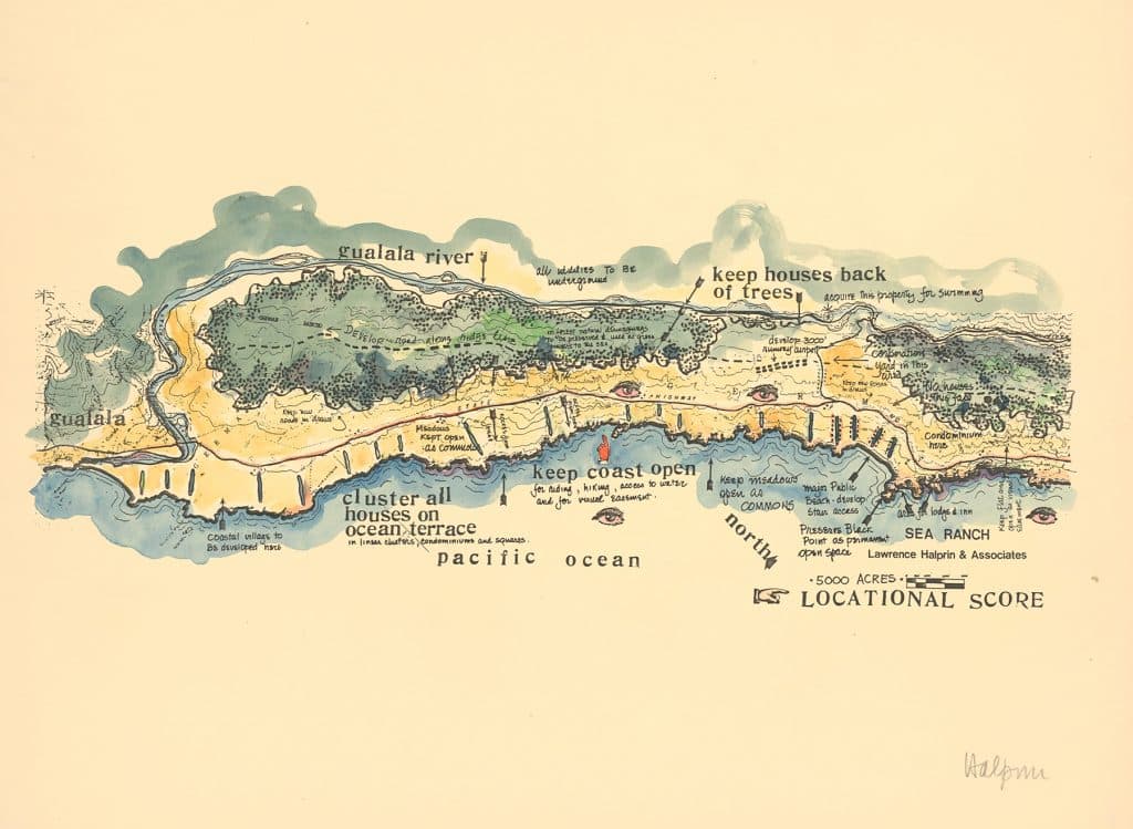 The Sea Ranch Sonoma California SFMOMA exhibition site map