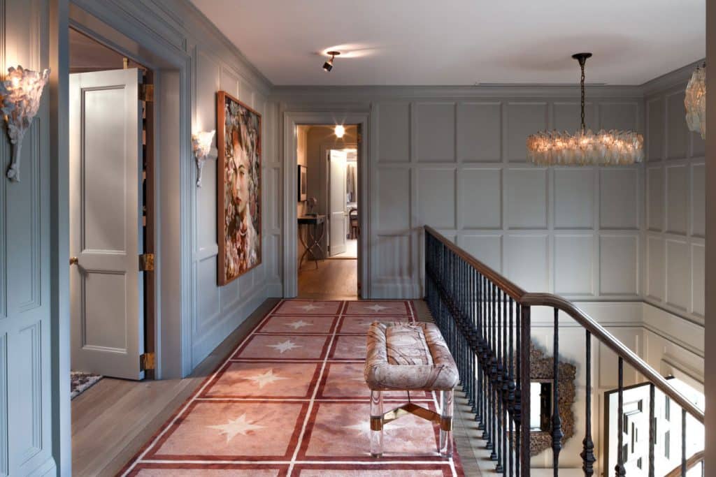 FormArch New York architecture and design firm East Hampton House Long Island Hamptons upstairs stair hall stairway staircase