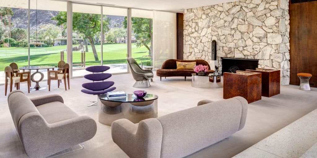 FormArch New York architecture and design firm Palm Springs house living room