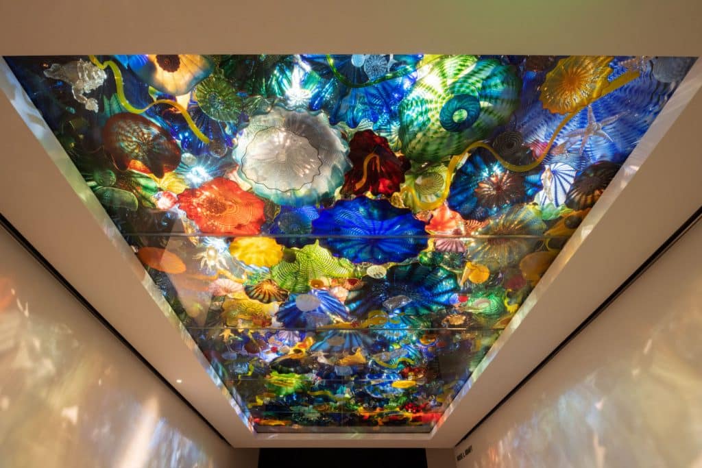 Dale Chihuly's Persian Sea Life Ceiling, 2003, at the Norton Museum of Art